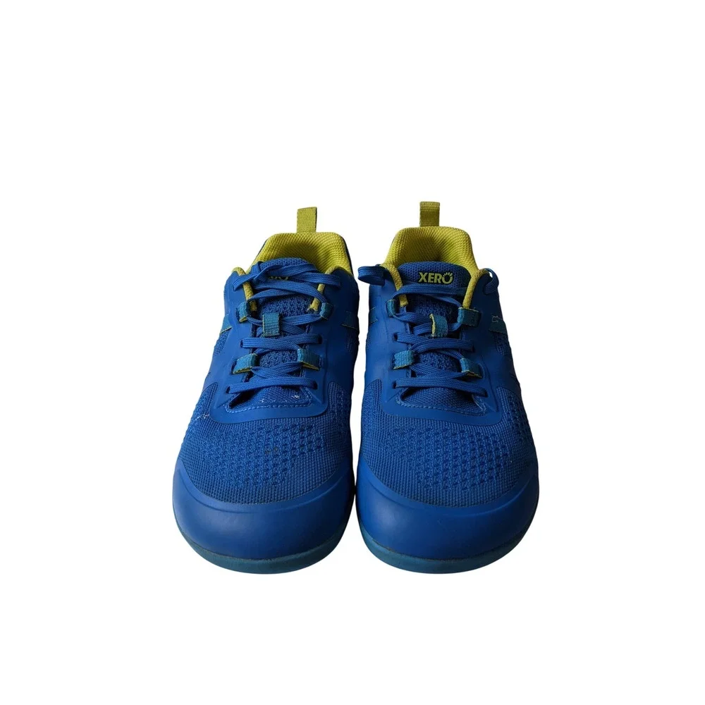 Xero Shoes Prio Perform Womens 10.5 Blue Yellow Minimalist Barefoot Sneakers